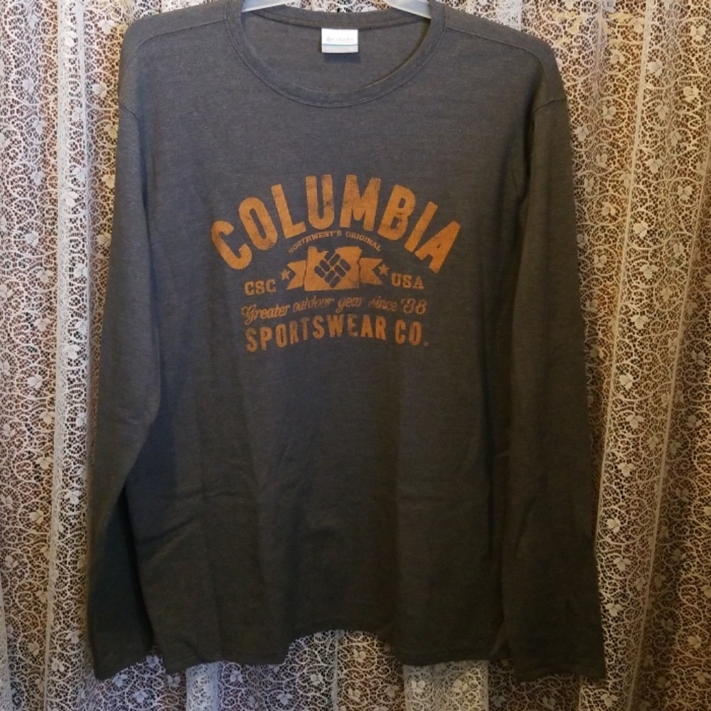 Columbia long sleeve waffle knit pullover